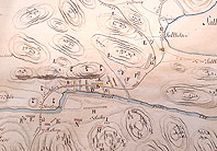 Карта / план боя на р. Кивиструм  - 1788 - Map of the battle of Kvistrum Bridge