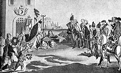 Вступление австрийских войск Принца Саксен-Кобурга в Бухарест в 1789 г.