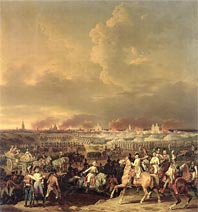 Осада Лилля войсками Альбера Саксен-Тешенского - The Siege of Lille by Albert de Saxe-Tachen, 8th October 1792. 1845