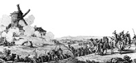 Сражение при Вальми - 1792 - La bataille de Valmy. Lavis de Jacques Swebach. 1809. Musée de l'Armée.