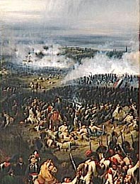 Сражение при Андерлехте 13 ноября - 1792 - Combat d'Anderlecht remporte par Dumouriez le 13 novembre 1792. Bellange Joseph-Louis-Hippolyte. 1834. Versailles, chateaux de Versailles et de Trianon.
