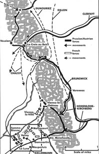 Движение союзных войск через Аргонские дефиле в сентябре 1792 г.