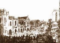 Осада русского посольства в Варшаве - Siege of the Russian Embassy in Warsaw (szturm ambasady rosyjskiej) in 1794. Jan Piotr Norblin