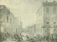 Бой на Медовой улице в Варшаве - Battle in Warsaw on Honey Street, April 18 1794. Jean Pierre Norblin de la Gourdaine