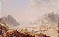 Вид на переправу у Лекко с правого берега р. Адды