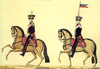 Офицер и рядовой Польского конного полка. Начало царствования Александра I