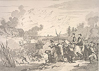 Сражение при Труиласе сентябрь 1793 г. - The Battle of Truillas by Jean-Baptiste Réville. 1835
