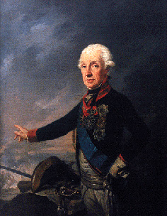 А.В. Суворов. Худ. И.Крейцингер, 1799 г. Портрет написан в Вене накануне отъезда полководца в Италию к войскам.
