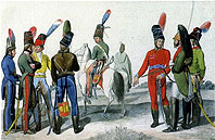 Французские кавалеристы 1793-1795 гг. - Des cavaliers francais dans les annees 1793-1795. Estampe d'apres Seele.