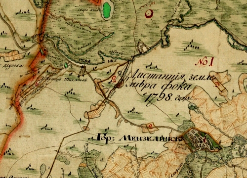 План Мензелинского уезда в 1798 г.