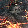 The Battlemat (bd004) Lava's Inferno. 6x4ft