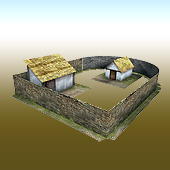 Celtic (Gallic) house, building (28mm, 1/72, 15mm, 6mm)