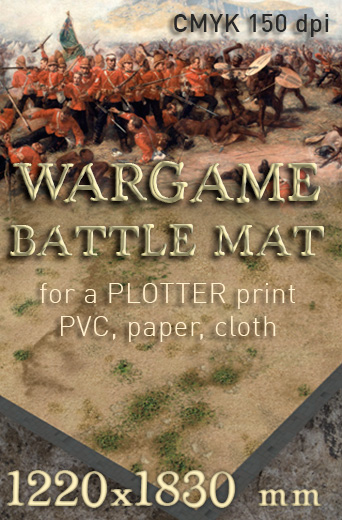 Arid plain. Wargame Battlemat Battleboard image 6x4ft