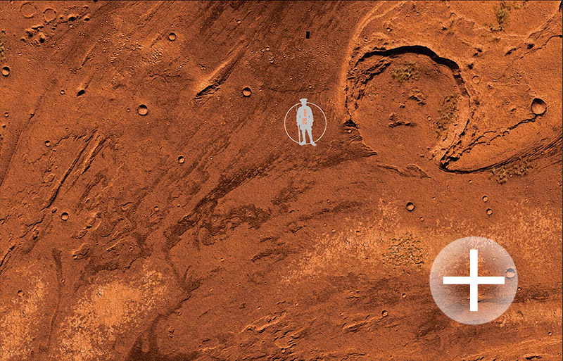 The Martian plain 6'x4' (bm025) 'Martians Wars'