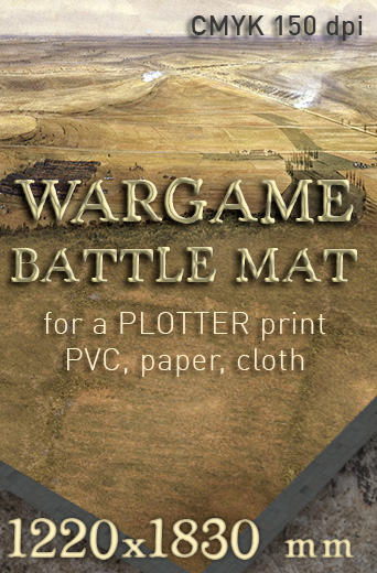 Wargame Battlemat 026 Battleboard Autumn fields