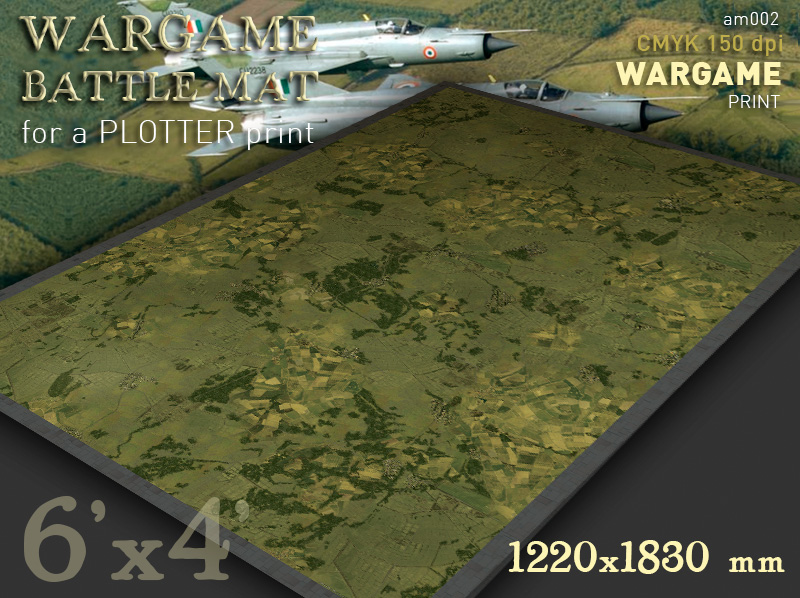 Aerial Battlemat 6x4ft (am002) Cold War