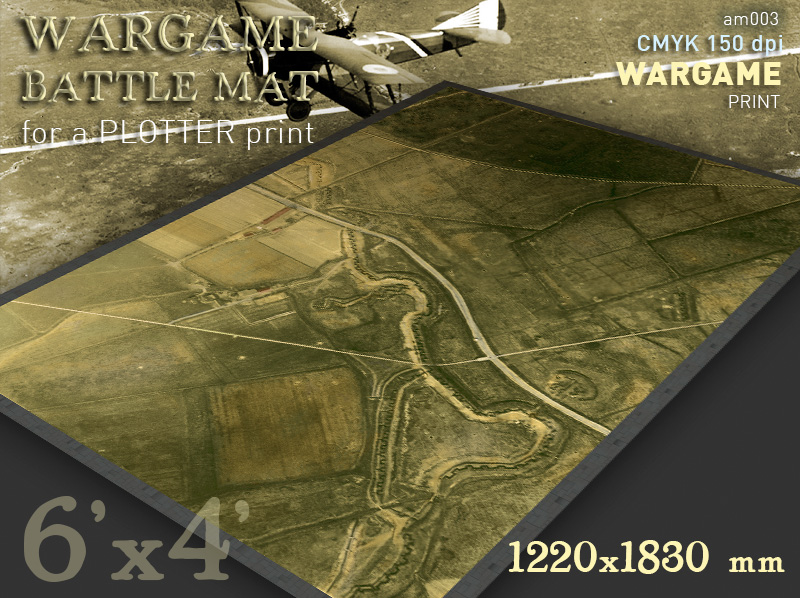 Aerial Battlemat 6x4ft (am003) WWI