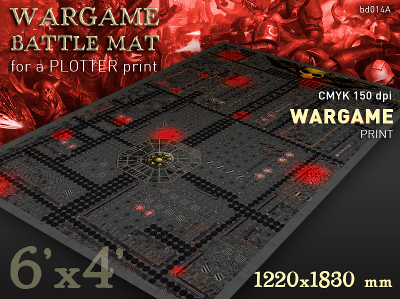 Warhammer40k 'Upper deck' (BD014) Battlemat 6x4ft