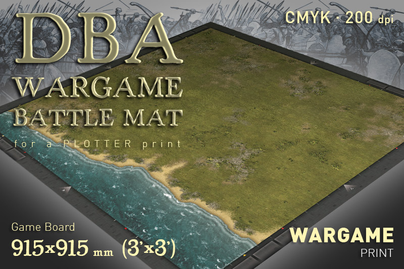 DBA Battle mat (1142) Grass Littoral Plain