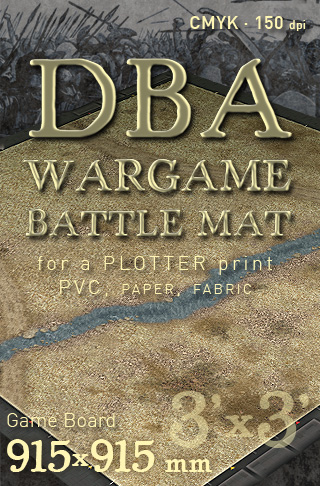 DBA Arid plain. Wargame Battlemat Battleboard image