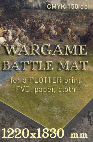 Wargame Battlemat 018a Battleboard image grass plain riverland