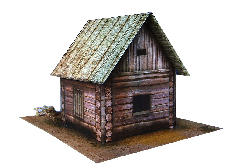 The paper model: Russian Granary. 28 mm Scale and less...