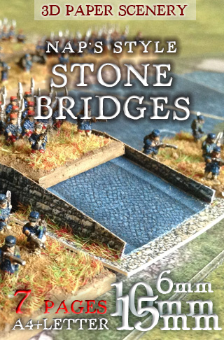 Stone Bridges set 6mm (1/285), 10mm, 15mm