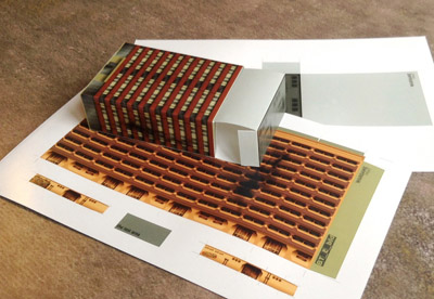 Foldable Photopaper buldings model set 1/285. Assembly Instruction