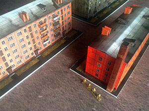 Soviet's buildings series 'Khrushchev'ka' paper model set 1/285 (6mm)