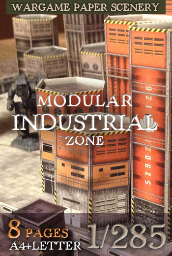 Modular Industrial zone set 1/285 Battletech