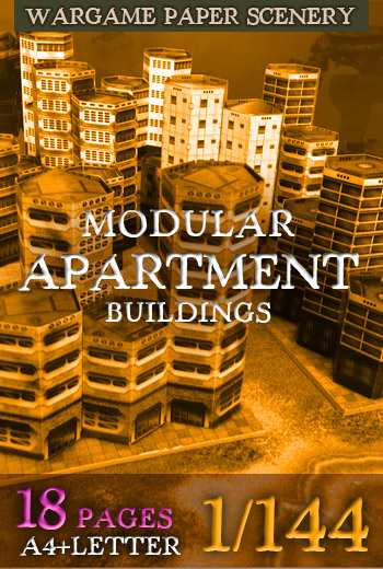 Modular Apartment Buildings set 1/144 Battletech