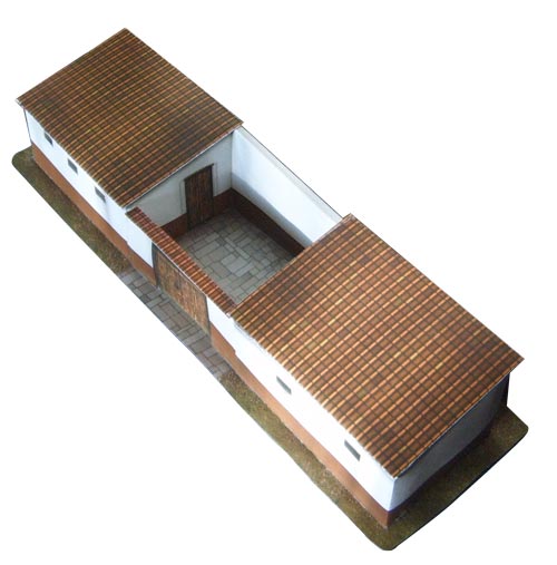 Paper model: Roman house 1/72