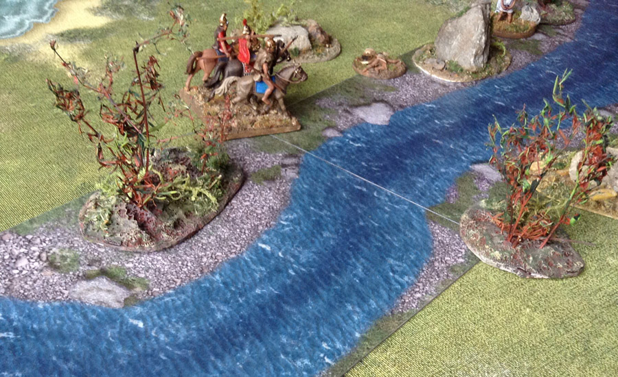Wargame Paper modular set: The river stream (60 mm)