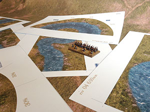 River Stream (60/30mm) 6mm/10mm. Modular Paper 2D Scenery System.