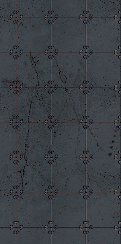 Sci-Fi Base Tiles. Wargame Modular 2D Paper Scenery