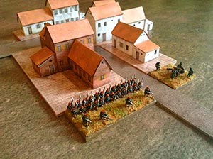 Paper model set: Waterloo Style Buildings. Foldable Paper Scenery System. 6mm (1:285) scale