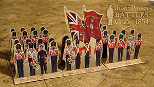 Just Paper Battles Crimea - British troops. Guards Brigade. Alma 1854 (28mm)