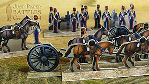 Just Paper Battles Crimea - British troops. Royal Horse Artillery. Alma 1854 (28mm)