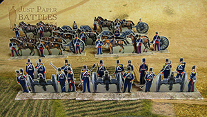Just Paper Battles Crimea - British troops. Royal Artillery. Alma 1854 (28mm)