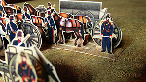 Just Paper Battles Crimea - French army. L'artillerie montee. Alma 1854 (28mm)