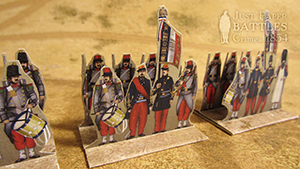 Just Paper Battles Crimea - French army. Infantry. Alma 1854 (28mm)