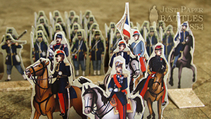 Just Paper Battles Crimea - French army. Commanders and headquarters officers. Alma 1854 (28mm)