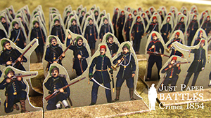 Just Paper Battles Crimea - Turkish Army. Rifle battalions. Alma 1854 (28mm)