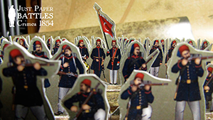 Just Paper Battles Crimea - Turkish Army. Infantry regiments. Alma 1854 (28mm)