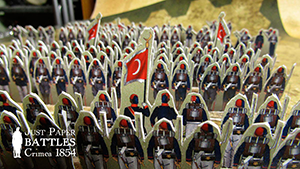 Just Paper Battles Crimea - Turkish Army. Infantry regiments. Alma 1854 (28mm)