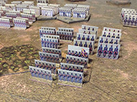 Just Paper Battles Napoleonics - Portuguese army (10mm). Command & colours napoleonics Modular Paper 2,5D Wargames System. Battle of Rolica 1808