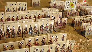 Just Paper Battles Samurai - Tokugawa army (10mm) 徳川軍 (戦國時代). Modular Paper 2,5D Wargames System.