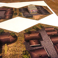 Just Paper Battles Napoleonics - hexogonal 2d terrain - Hex 100mm Modular Paper 2D Wargames System.