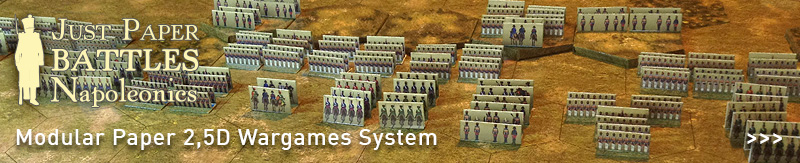 Just Paper Battles Napoleonics - 2,5d Modular Wargames System