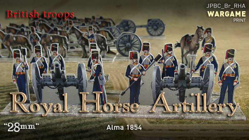 JPBC - Royal Horse Artillery. British troops. Alma 1854. ('28mm')